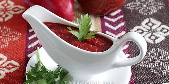 Острый соус из слив и перца
