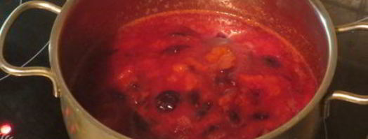 пикантный соус из слив к мясным блюдам. Шаг 3