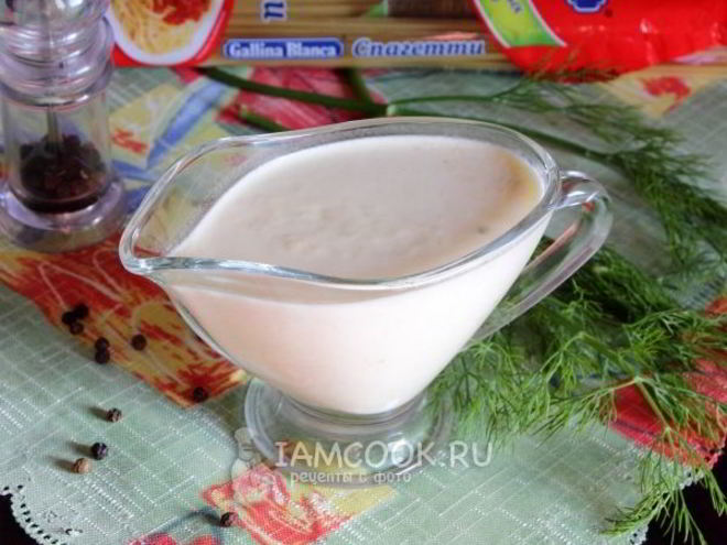 Рецепт сливочного соуса для спагетти