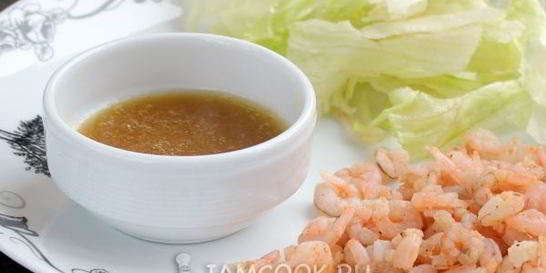Соус для салата с креветками