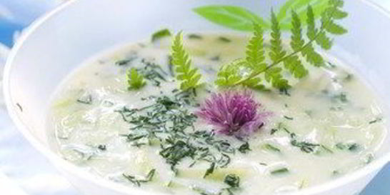 Соус из огурцов с зеленью и чесноком дзадзики