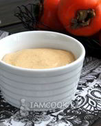 Соус из сыра с плесенью и хурмой