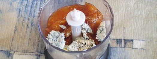 соус из сыра с плесенью и хурмой. Шаг 4