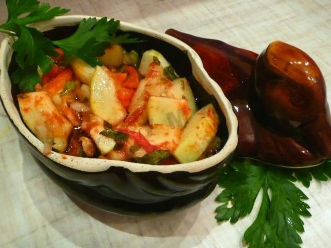 Рецепт соуса с кабачками и картошкой