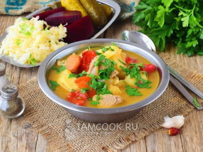 Рецепт соуса с мясом и картошкой