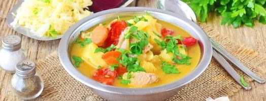 соус с мясом и картошкой. Шаг 12