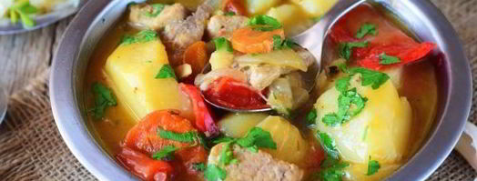 соус с мясом и картошкой. Шаг 13