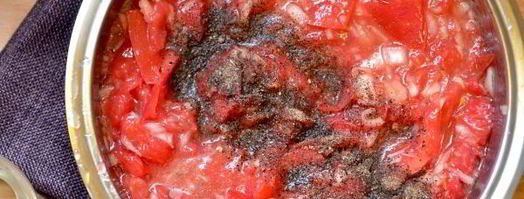 арабский салат-суп из розовых помидоров. Шаг 8