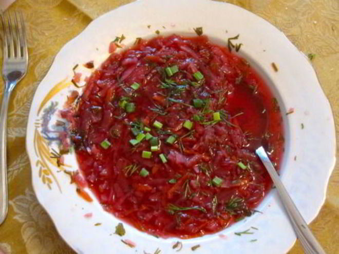 Рецепт бабушкиного борща