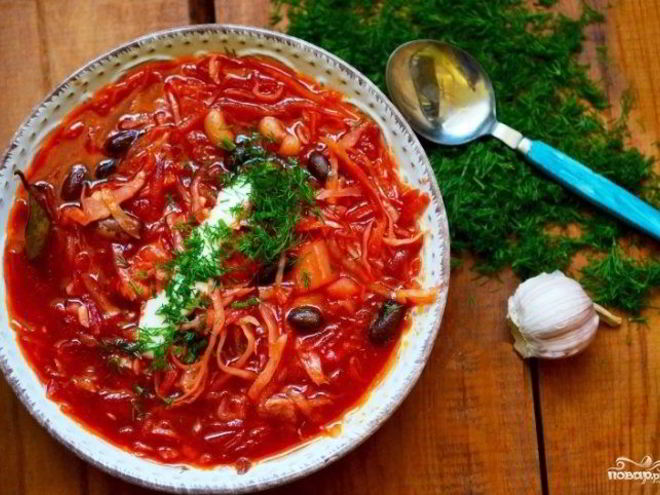 Рецепт борща обычного