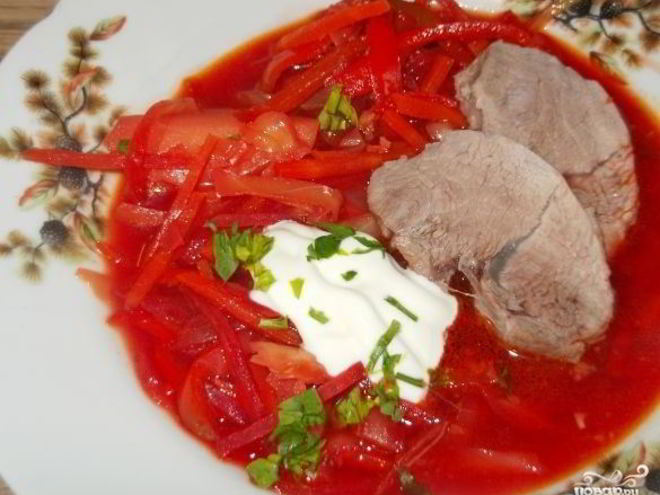 Рецепт борща по-украински