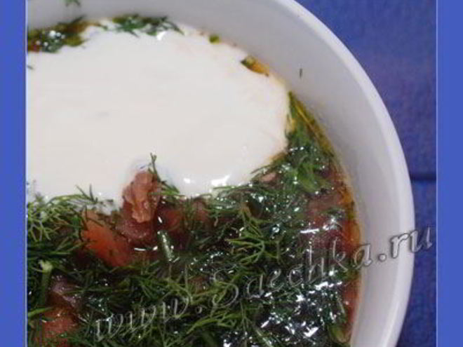 Рецепт борща постного с грибами