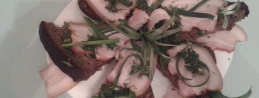 борщ с бутербродами из сала. Шаг 6