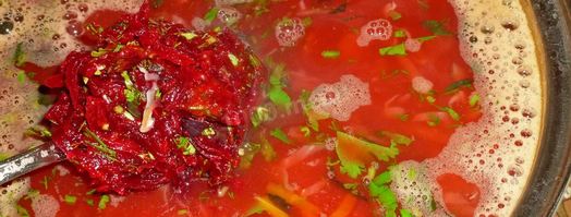 борщ с фасолью постный. Шаг 17