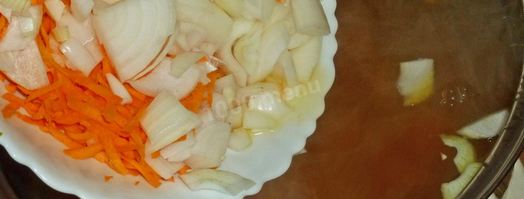 борщ с фасолью постный. Шаг 10