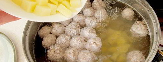 борщ с фрикадельками. Шаг 5