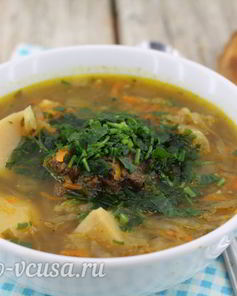 Борщ с говядиной