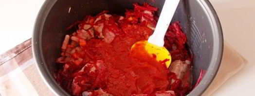 борщ с кислой капустой в мультиварке. Шаг 8