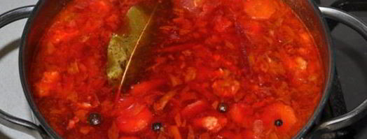 борщ с копчеными ребрышками. Шаг 5