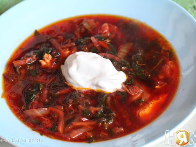 Рецепт борща с крапивой