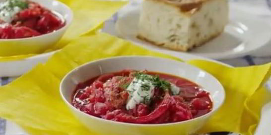 Борщ с курицей