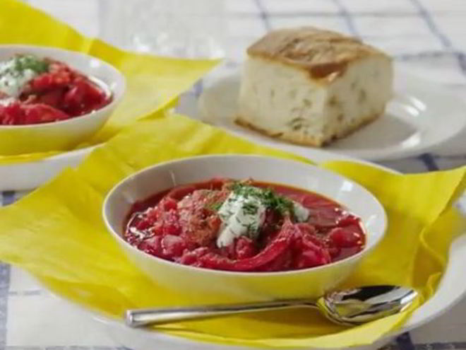 Рецепт борща с курицей