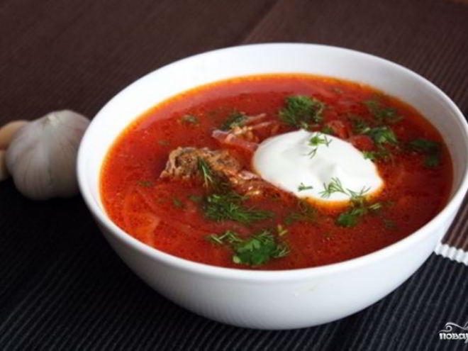 Рецепт борща селянского