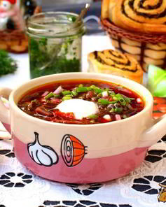 Борщ со шпинатом