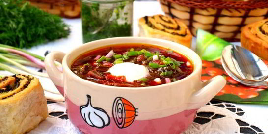 Борщ со шпинатом