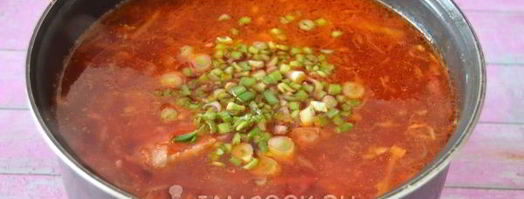 борщ со свининой в мультиварке. Шаг 14