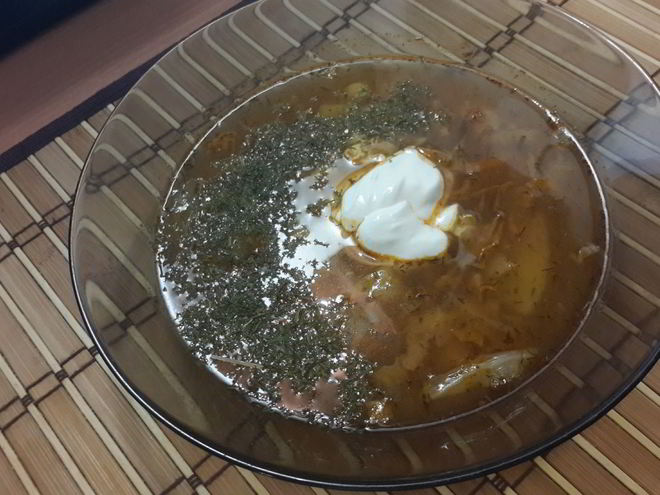 Рецепт борща студенческого