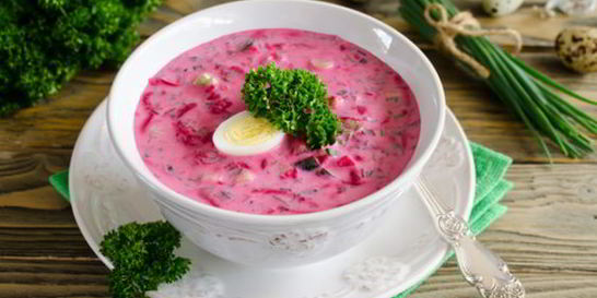 Холодный борщ из свеклы