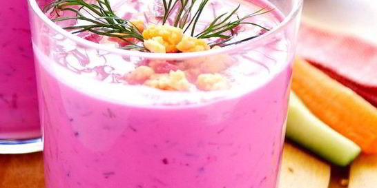 Холодный борщ по-польски