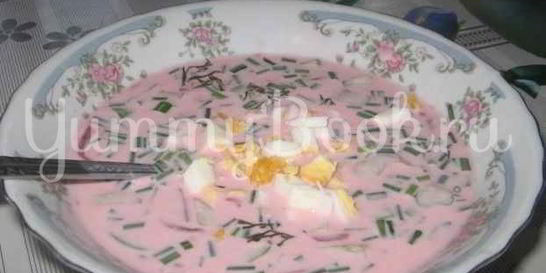 Холодный борщ Saltibarsciai