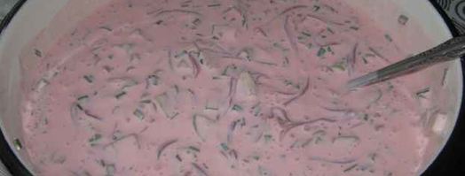 холодный борщ saltibarsciai. Шаг 14