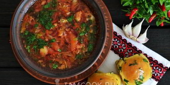 Классический борщ со свеклой