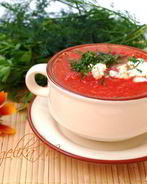 Крем-борщ из свеклы и яблок