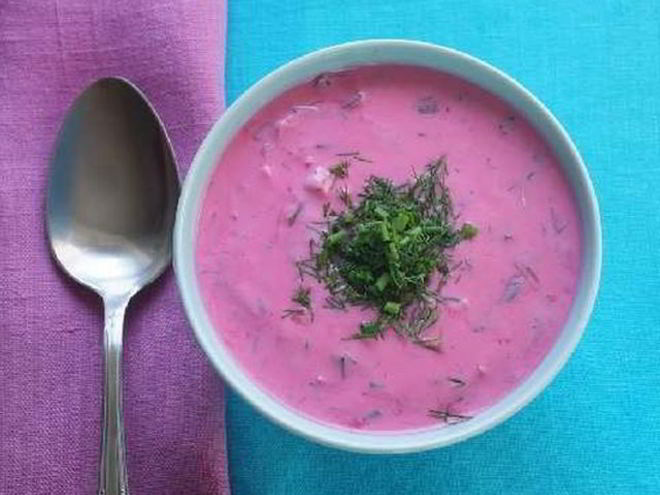 Рецепт крема-борща со сметаной