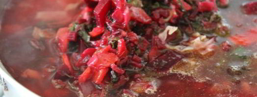 летний борщ со свекольными листьями. Шаг 8