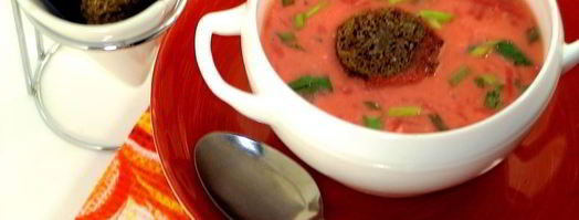 пдбиваний борщ с чесночными крутонами. Шаг 8