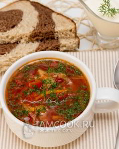 Постный борщ на ароматном масле