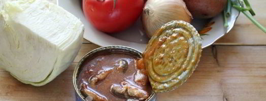 постный борщ с фасолью и килькой. Шаг 5