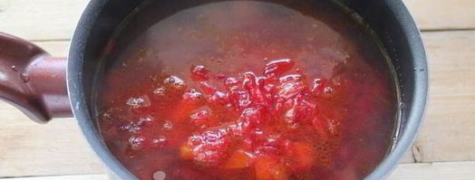 постный борщ с фасолью и килькой. Шаг 11