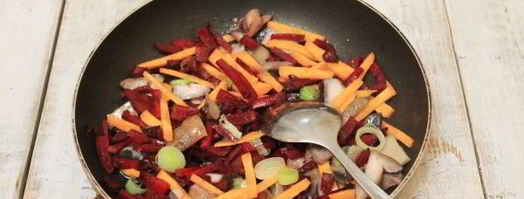 постный борщ с грибами и фасолью. Шаг 10