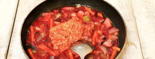 постный борщ с грибами и фасолью. Шаг 11