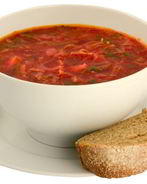 Постный борщ с килькой