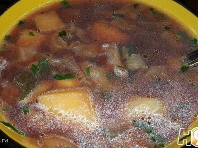 Рецепт постного борща с нутом