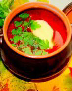 Постный борщ