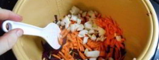 вегетарианский борщ в мультиварке. Шаг 6