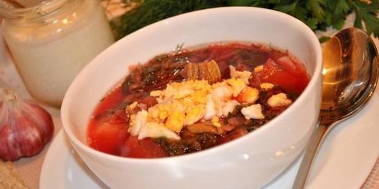 Зеленый борщ по-украински